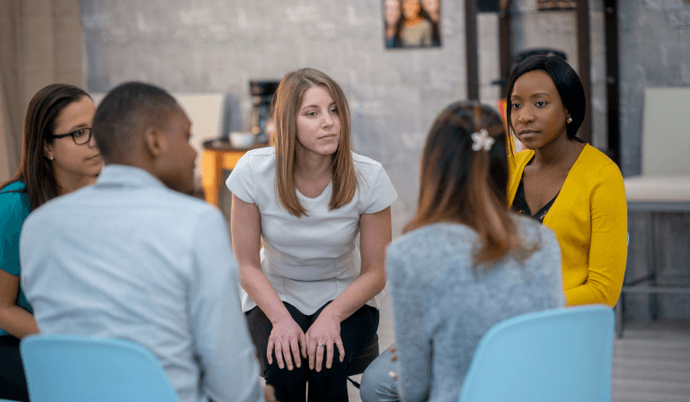 Man having a personal coaching session with Life Coach