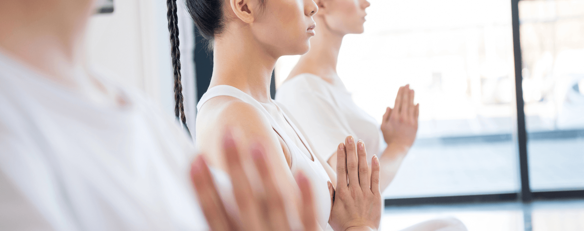 Mindfulness techniques practiced by a group of people